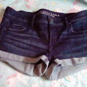 AMERICAN EAGLE OUTFITTERS BLUE JEAN SHORT 14